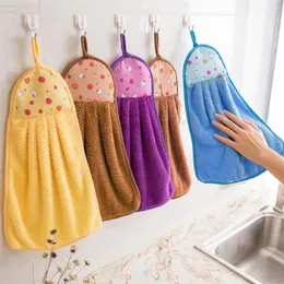 Toalha coral veludo mão pendurado tipo panos de prato ferramentas de limpeza apto para casa suprimentos cozinha banheiro absorvente terry toalhas