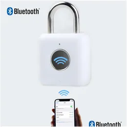 Zamki drzwi Przenośne Bluetooth Smart Padlock Antithief Cylinder do szafki w obudowie podróży der bezpieczeństwo bezpieczeństwa IPX3 221201 DR DHU02