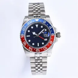 Luksusowe męskie czarny niebieski Batman Batman Ceramiczna ramka luksusowe mężczyzn mechaniczny automatyczny ruch zegarek gmt samozwańczy mężczyźni zegarki zegarki