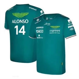 T-shirt da uomo 2024 Alonso Aston Martin F1 T-shirt con stampa 3D Uomo Donna Sport Moda O-Collo T-shirt T-shirt per bambini Top Formula 1 Racing