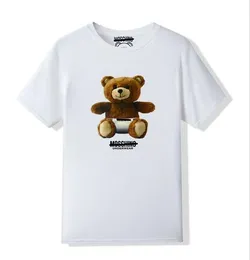 2023 Moschin Designer T-shirt femminile di alta qualità da uomo Maglietta a maniche corte maschi