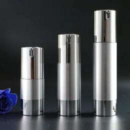 Gold Silver Empty Airless Pump Bottles Mini Portable Vacuum Cosmetic Lotion Treatment Travel bottle 10pcs For ZZ