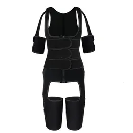 Arm Shaper Yagimi Full Body Suit Neoprene Midjetränare och ben 3 i 1 Mage Control Thill Trimmer Shapewear 230921