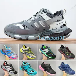 Luxury Designer Track and Field 3.0 Sneakers Man Platform Casual Shoes White Black Net Net Nylon Printed Leather Sports Shoes Triple S Belt 36-45 L3