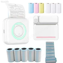 Printers Portable Mini Printer Thermal Sticker Label Printer Inkless HD Print Pocket Printers Bluetooth Miniprint Photo impresora termica L230921 L230923