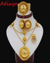 Adixyn Ethiopian Gold Jewelry Sets for Women ablicanigongosudan eritrea habeshaウェディングブライダルギフトh102230086546728472
