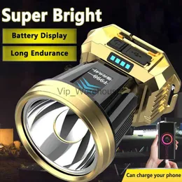 Head lamps NEW LED Strong Headlight USB Charging Super Bright Rechargeable Head Lamp Night Fishing Home Work Mine Light Field Long Shot HKD230922