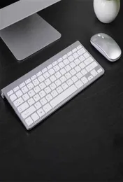 Mini Wireless Resplessable Keyboard and Mouse Set مع جهاز استقبال USB مقاوم للماء 24 جيجا هرتز لجهاز الكمبيوتر المحمول Mac Apple PC Computer 213492520