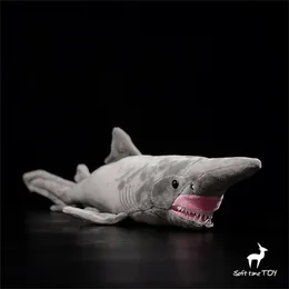 Pluszowe lalki Goblin Shark Anime Cute Plushie Snout Owstoni Plush Toys Lifeelike Animals Symulacja Symulacja Pchana lalka Kawai Prezenty z zabawkami 2309921