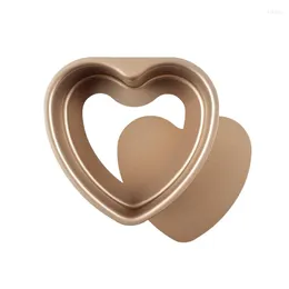 Baking Moulds 6/8 Inch Heart Shape Cake Mold Carbon Steel DIY Mousse Pastry Mould With Removable Bottom Pan Kitchen Accessories
