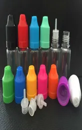 Plastic Bottle 5ml 10ml 15ml 20ml 30ml 50ml PET Dropper Bottles With Child Proof Caps Thin Tips E Liquid Vapor Bottles1431840
