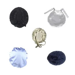 Shower Caps Shower Cap Waterproof Bath Hat Resuable Elastic Bathing Cap Soft Hair Turban Blue 230922