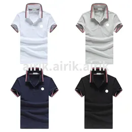 Men 's Tees Polos 2023 디자이너 New Men's Basic Business Polo 셔츠 티셔츠 패션 프랑스 브랜드 남자 티셔츠 자수 완장 편지 배지 통기성 고급 브랜드