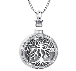Pendant Necklaces 1PC Tree Cremation Jewelry For Ashes Urn Necklace Women5645154