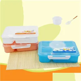 Lunch Boxes Portable Microwave Box Fruit Food Container Storage Outdoor Picnic Lunchbox Bento 20220827 E3 Drop Delivery Home Garden Dhsce