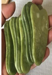 2021 Natural xiuyan stone Green Jade Guasha gua sha scraper Board massager for scrapping therapy roller3747453