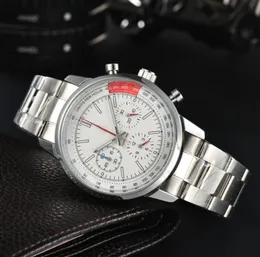 Zegarki na nadgarstki dla męskich zegarków sześć szwów wszystkie wykładowe kwarcowe zegarek Top Luksusowy marka chronografu zegar ze stali nierdzewnej Top Watche Time Time
