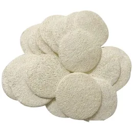 Badborstar svampar skrubber 5,5 cm/6 cm/7cm/8 cm roud naturlig loofah pad ansiktsmakeup ta bort exfolierande och död hud dusch loofah dhrpx