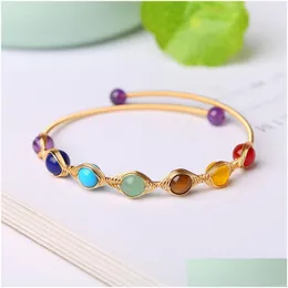 Arts And Crafts Crystal Bead Bangle 21 Qq2 Drop Delivery Home Garden Gifts Dhnpe