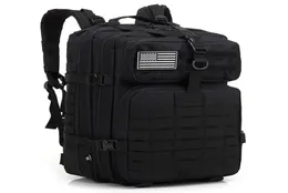 Army Ryggsäckar Taktisk väska Runcksacl Packs 45L Assault Påsar utomhus 3P EDC Molle Pack för vandring Picknick Jogging Play Camping HU5713116