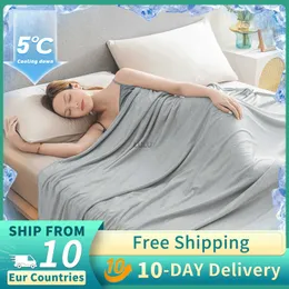 Blankets JOY Summer Cooling Blanket Air Condition Comforter Quilt Lightweight and Breathable Knitting Sofa Bed Blankets 150*200/200*220 HKD230922