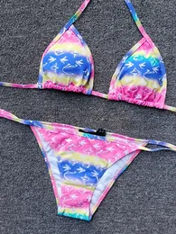 Frauen Klassische Bademode Brief Muster Drucken Sexy Sommer Zwei Stücke Badeanzug Heiße Damen Mode Bikinis Stile Badeanzug SSS
