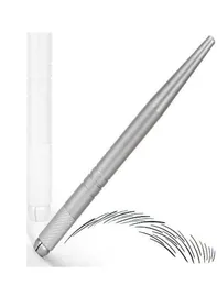 100Pcs professional 3D silver permanent eyebrow microblade pen embroidery tattoo manual pen with high quallity8422653