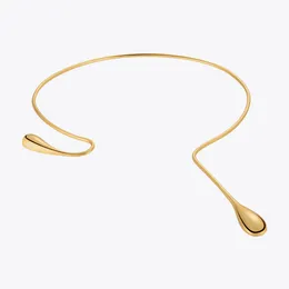 Chokers ENFASHION Water Drop Choker In Necklace For Women Trending Products Necklaces Gold Color Fashion Jewelry Free Return P223317 230921