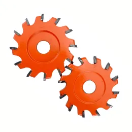 1 st aluminium plastplatta skärare volframstålbladskiva u eller v form slotting disk pvc slot spår fladdning verktyg orange
