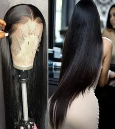 28, 30, 40 дюймов, бразильские прямые бесклеевые фронтальные волосы 13x4, парики из натуральных волос на кружеве, предварительно выщипанные человеческие волосы для женщин4120074