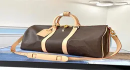 45 50 55cm luxury handbags large capacity womens travel bags Leather Fashion High Quality Designer men shoulder duffel bag on lugg2223411