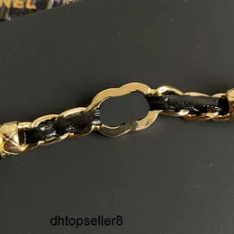 Najlepsze designerskie naszyjniki bransoletki Naszyjnik nigdy nie zanikał moda 18k złota platowane damskie naszyjniki damskie Choker Letter Cain Łańcuch Rhinestone Biżuteria