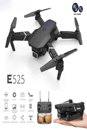 New E525 drone 4k HD dual lens mini drone WiFi 1080p realtime transmission FPV drone Dual cameras Foldable RC Quadcopter gift toy1567717