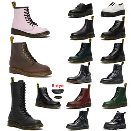 Doc Martens Womens Designer Boots Platform Dr Martins Men Shoes Winter Airwair Snow Booties Top Leather Oxford Bottom Ankle Half Shoes Doc Martens Sports Booties