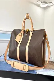 45 50 55cm sacs à main de luxe grande capacité sacs de voyage pour femmes en cuir mode haute qualité designer hommes sac polochon sur lugg1037293