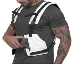Streetwear Tactical Vest Men Hip Hop Street Style Chest Rig Phone Bag Fashion Reflective Strip Waistcoat with Pockets Outdoor Spor4931104