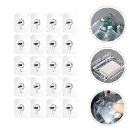 20 peças adesivos de parede sem parafuso adesivos de unhas ganchos adesivos imagem haste de suspensão acrílica