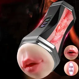 男性用のマスターベーターセックスロボットダブルヘッドインダストリアル膣口自動フェラ
