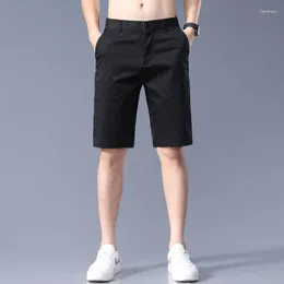 Shorts masculinos homens estilo japonês poliéster correndo esporte para casual verão cintura elástica roupas de cor sólida e58
