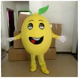 Halloweenowa żółta cytryna kostium maskotki kreskówka owoce Anime Postacie Choink Carnival impreza fantazyjna kostium dorośli rozmiar stroju na zewnątrz