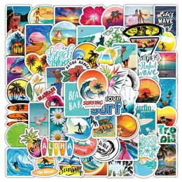10 50 100st Summer Sticker Beach Travel Graffiti Surf Stickers DIY FÖR TABLET WATER BAKKA SURFBOBLE LAPTOP Bagage Bicycle Car2812
