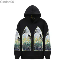 Autumn Winter Womens hoodie American Colorful Pattern Hip Hop Hoodies Par Mens Top tröja Lossa Casual Hooded Plush Sweatshirts