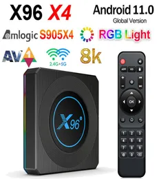X96 X4 Android 110 TV Box Amlogic S905X4 4GB 64GB 4GB32GB 쿼드 코어 24G5G Wi -Fi BT41 AV1 8K 스마트 미디어 플레이어 홈 영화 4G32G8703815