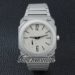 Nuovo 42mm Octo Finisimmo 103011 Orologio meccanico automatico da uomo Quadrante grigio Bracciale in acciaio al titanio Orologi in edizione limitata TWBV Timezonewatch Z05H