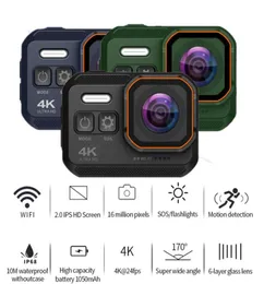 Sportactievideocamera's Ultra HD 4K24pfs-camera 10m waterdicht WiFi 20quot-scherm 1080p Sport Go Extreme Pro Cam Drive R3111861