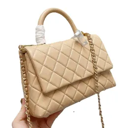 2023 Classic Coco Tote Bag Designer Mini Bag Top Caviar Calf Leather Quilted Plaid Chain Handle Single Flap Selzburg Crossbody Outdoor