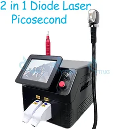 Comprimento de onda triplo 808nm diodo laser remoção do cabelo picolaser laser tatuagem remoção pigmentação sarda remoção multifuncional máquina a laser