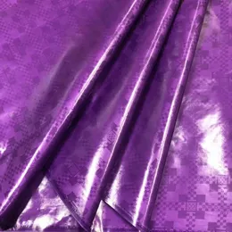 Morbido tessuto atiku per uomo tessuto di pizzo viola di alta qualità bazin riche getzner 2019 ultimo bazin brode getzne pizzo 5 metri lotto LY299M