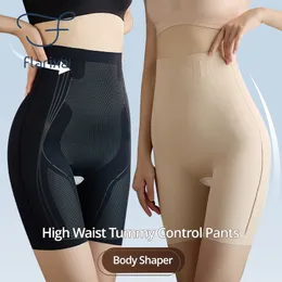 Intimo modellante da donna Flarixa Shapewear per donna Pantaloni a vita alta per il controllo della pancia 5D Boxer liquidi Dopo il parto Pancia dimagrante Mutandine Body Shaper 230922