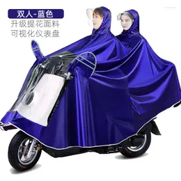 Raincoats Jacquard Raincoat Motorcykel Electric bil Enkel dubbel Student Djockat Rain Proof Oxford